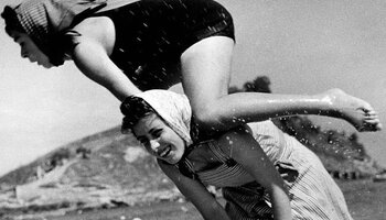 women at the beach 