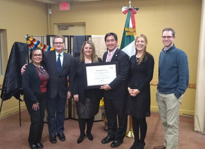 Alumnus José Miguel Lemus recipient Ohtli Award